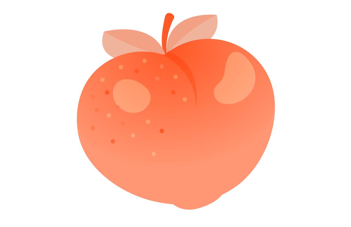 big soft peach