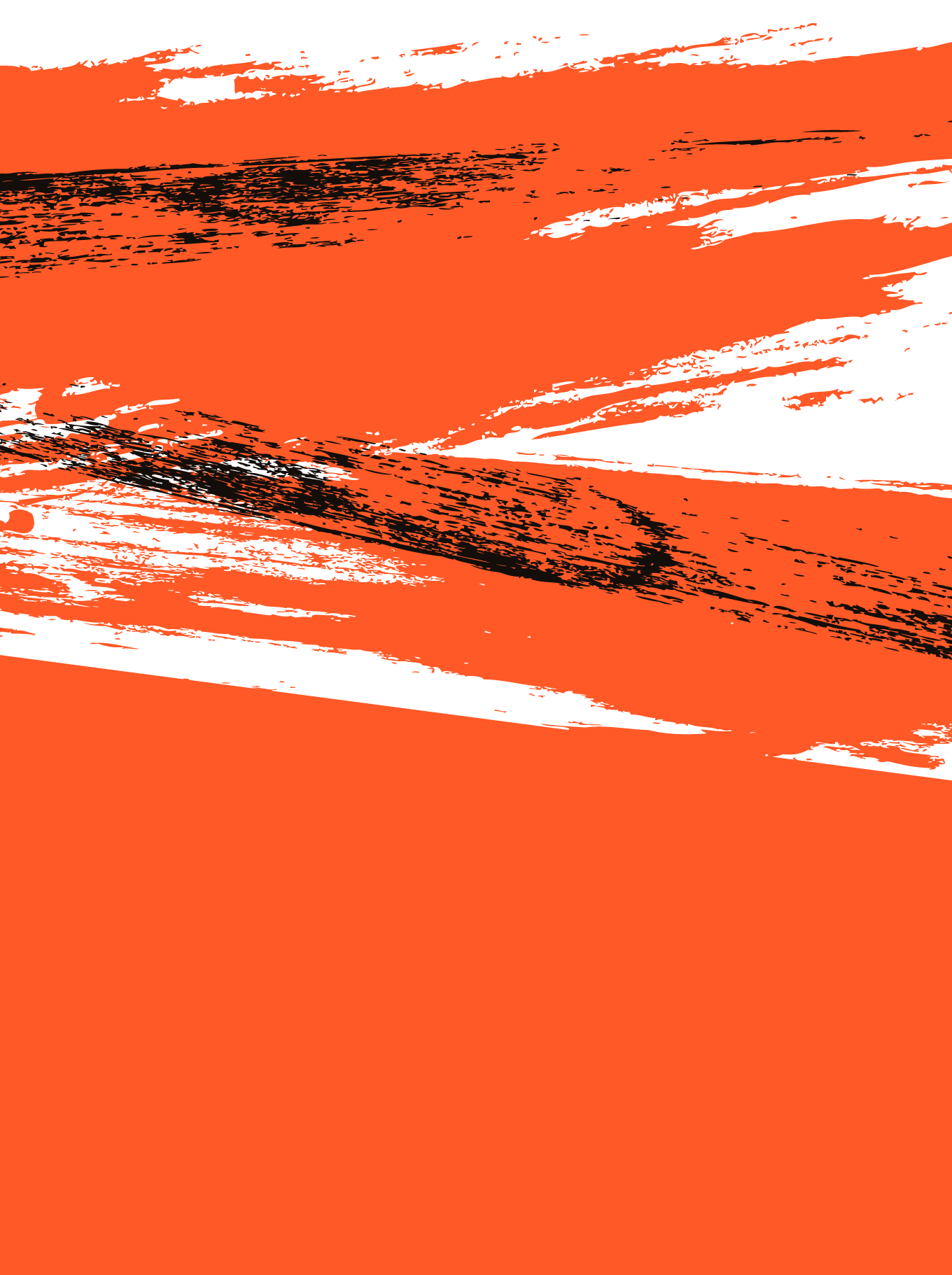 Orange Thick Brushes Painted BG