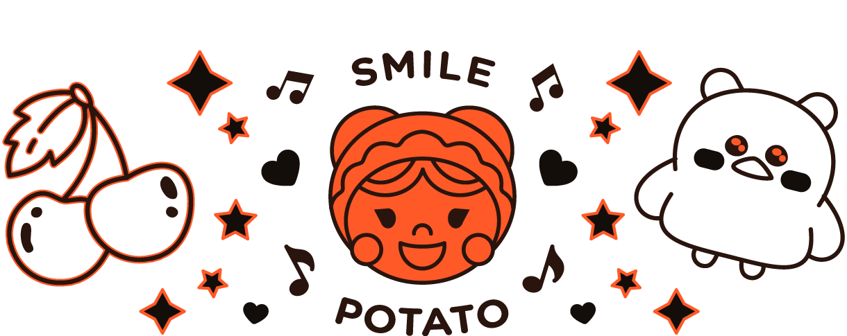 Cherry, Manchae Lollipop Head and Little Sad Chicken line drawings